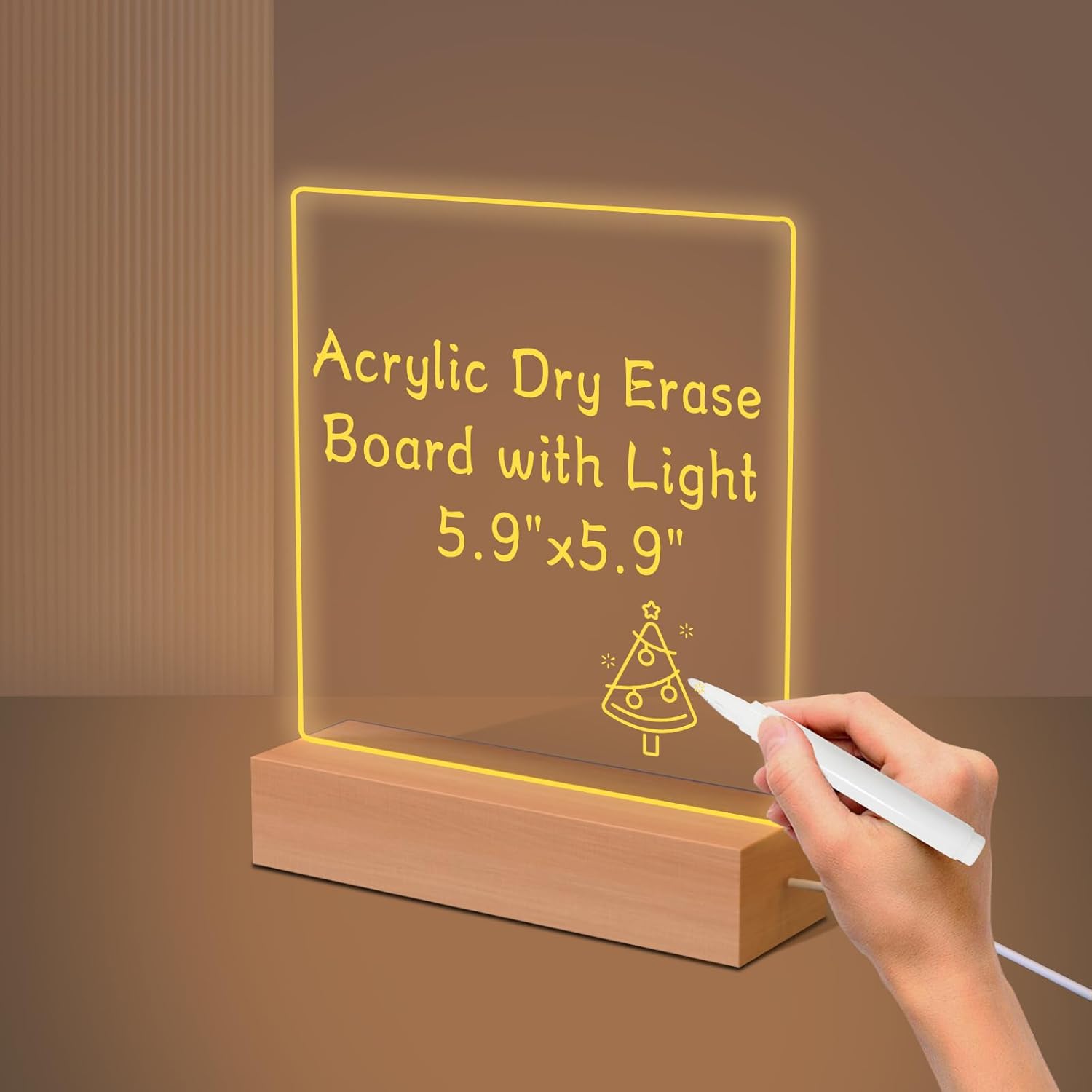 DIY Message Board Night Light – Personalized LED Writing Lamp for Gifts