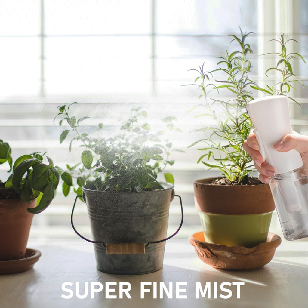 Continuous Mist Spray Bottle – 6.8oz Fine Water Sprayer (2 Pack)