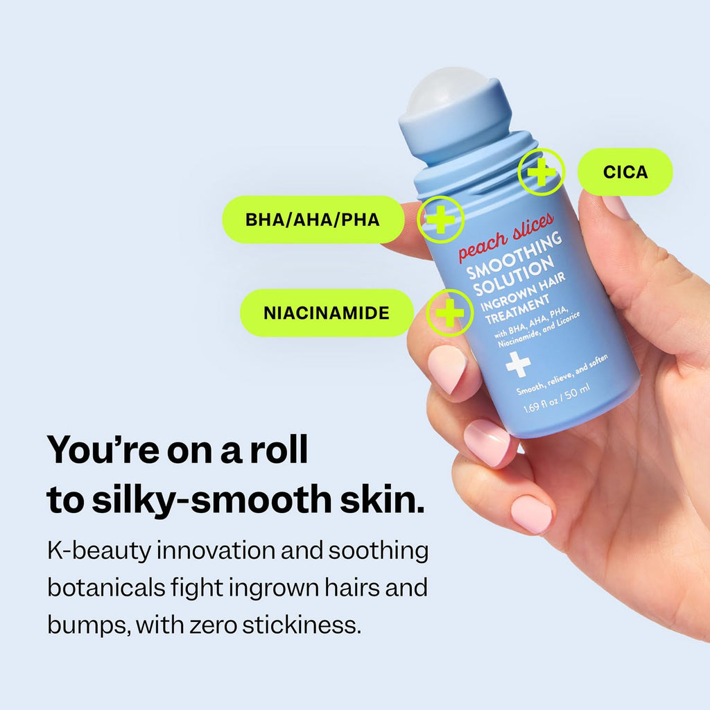 Peach Slices Ingrown Hair Treatment – Smoothing Solution with BHA, AHA & Niacinamide
