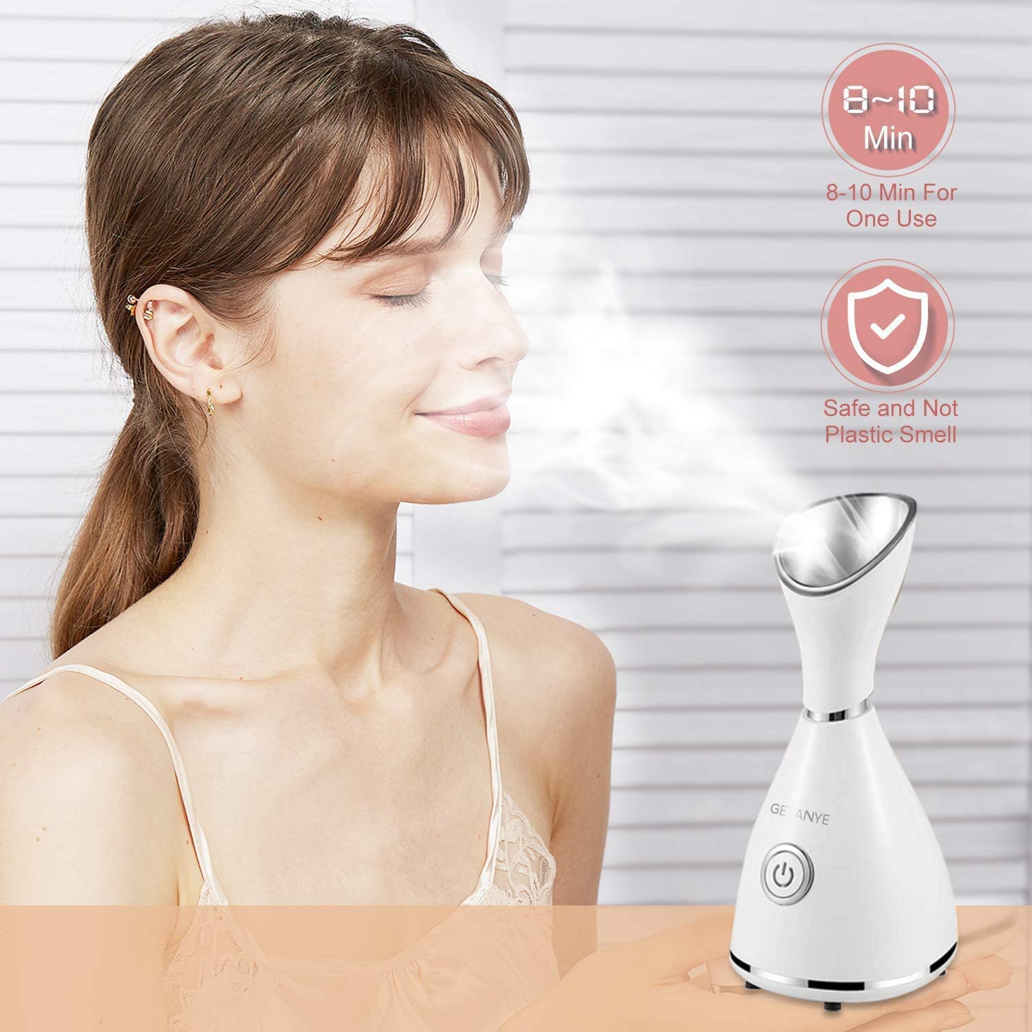 Nano Ionic Facial Steamer – Deep Pore Moisturizing Spa Humidifier with Blackhead Kit