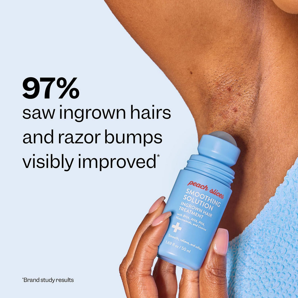 Peach Slices Ingrown Hair Treatment – Smoothing Solution with BHA, AHA & Niacinamide