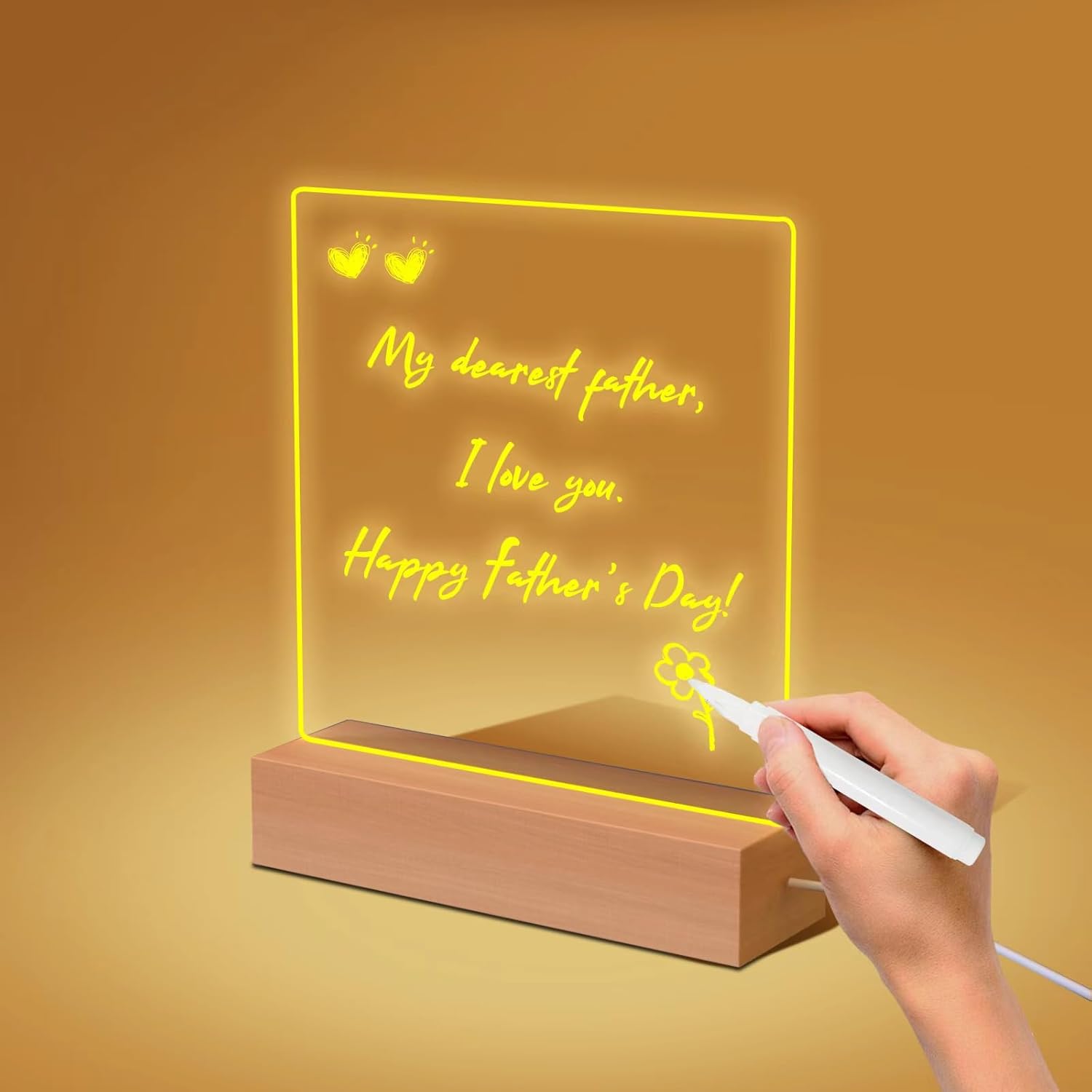 DIY Message Board Night Light – Personalized LED Writing Lamp for Gifts