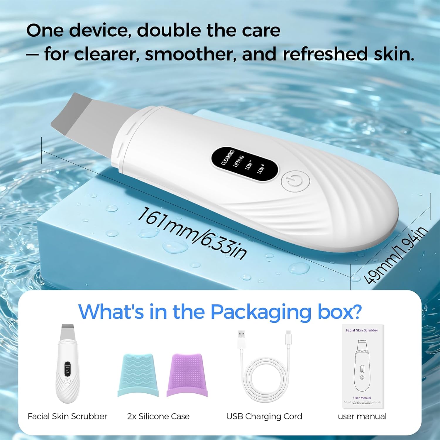 Skin Scrubber Face Spatula – Deep Cleansing Blackhead & Whitehead Remover