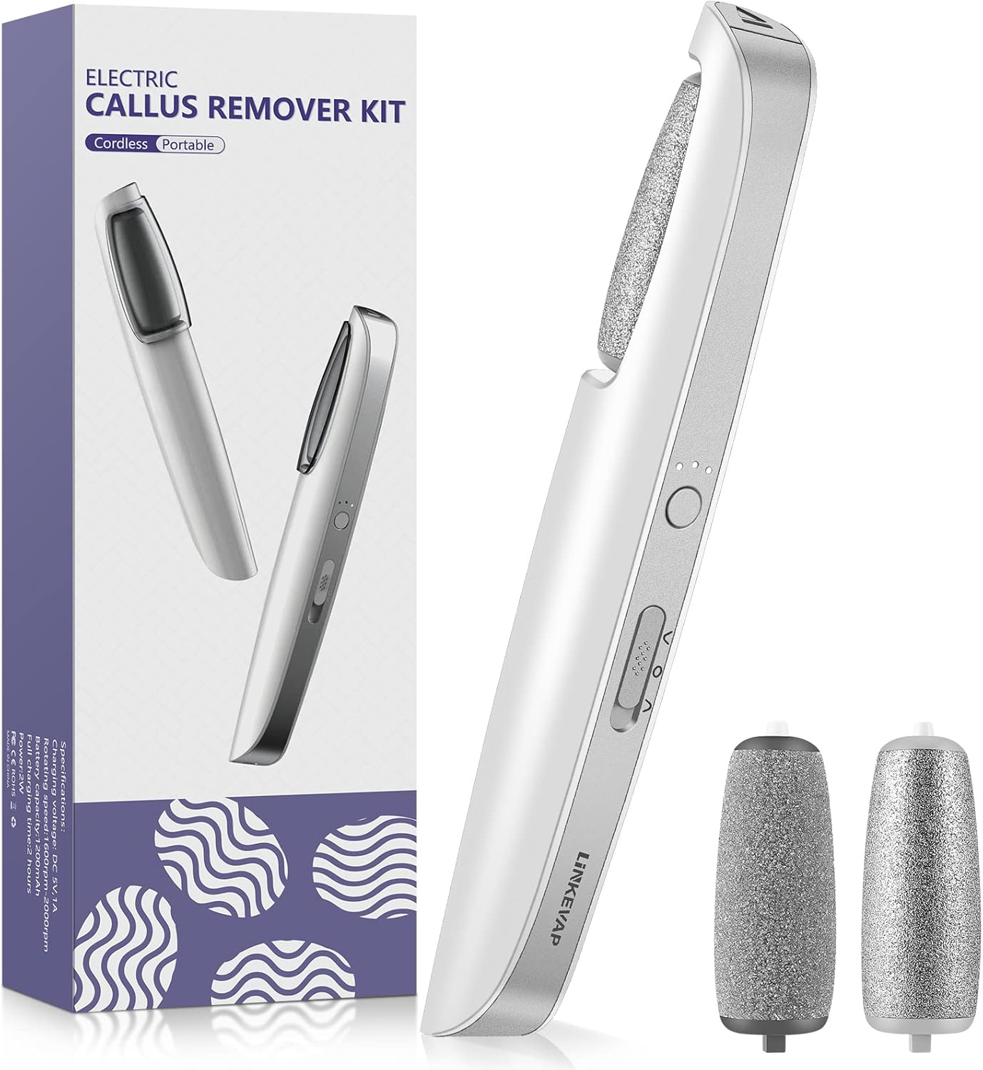 Electric Callus Remover for Feet – Professional Pedicure Foot Scrubber for Smooth Heels